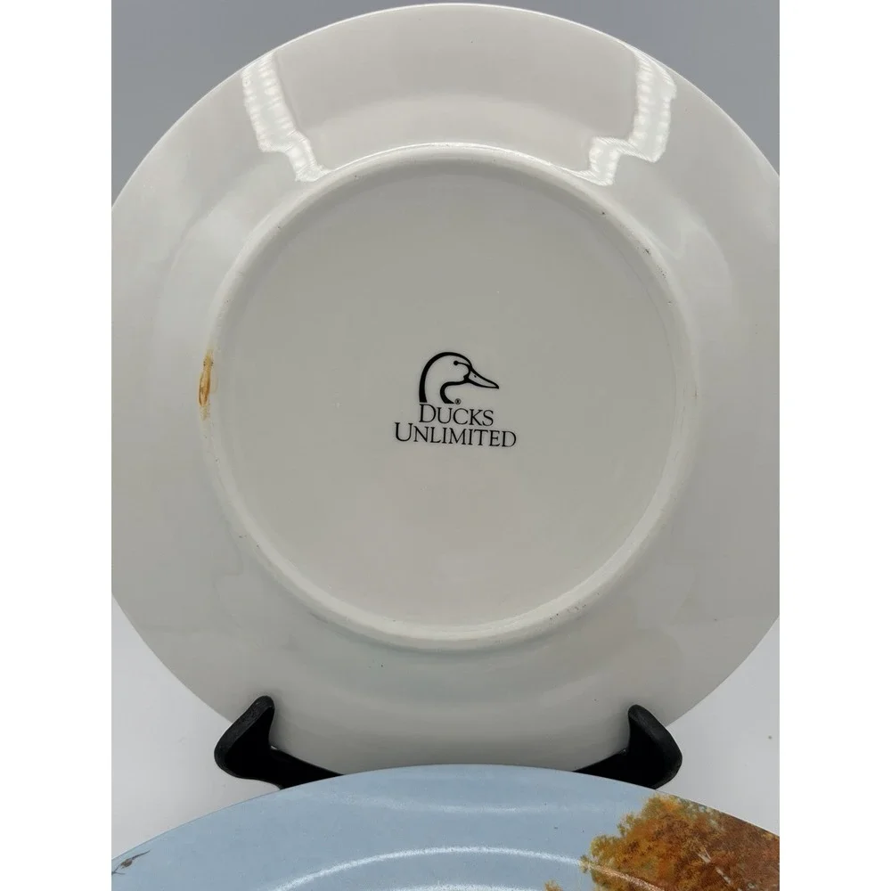 Ducks Unlimited Dinner Plates Duck Hunting 10-1/2